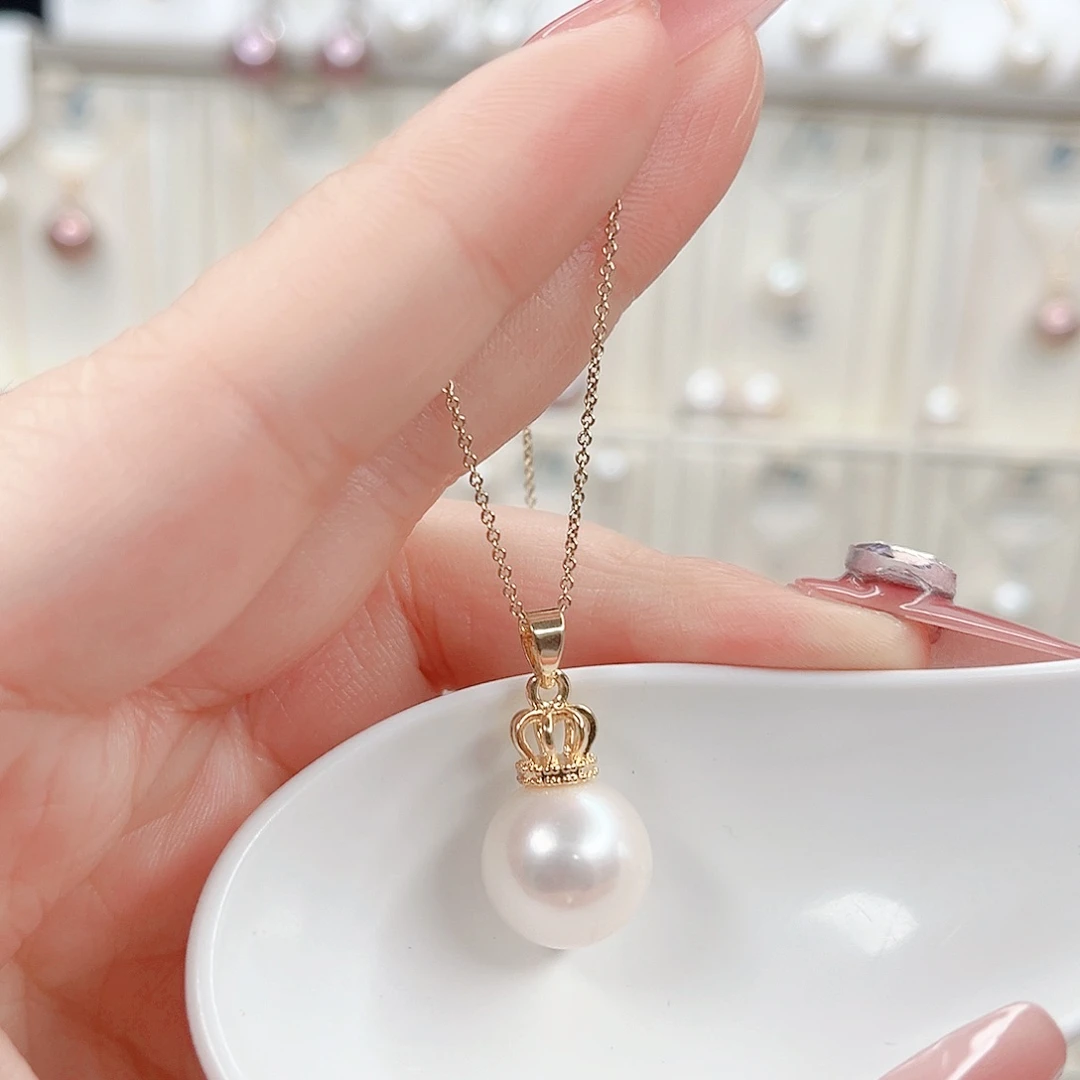 合金淡水珍珠吊坠(赠链)