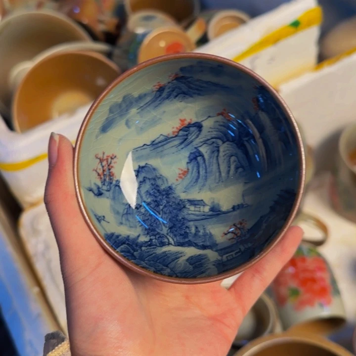 瓷片景德镇陶瓷手工手绘