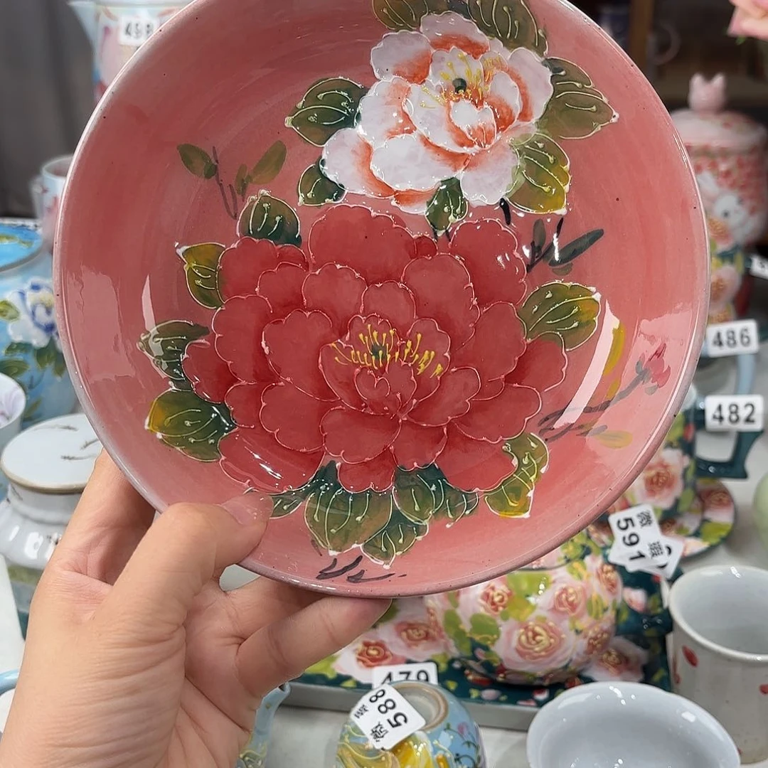 景德镇手绘高温釉下彩陶瓷茶具
