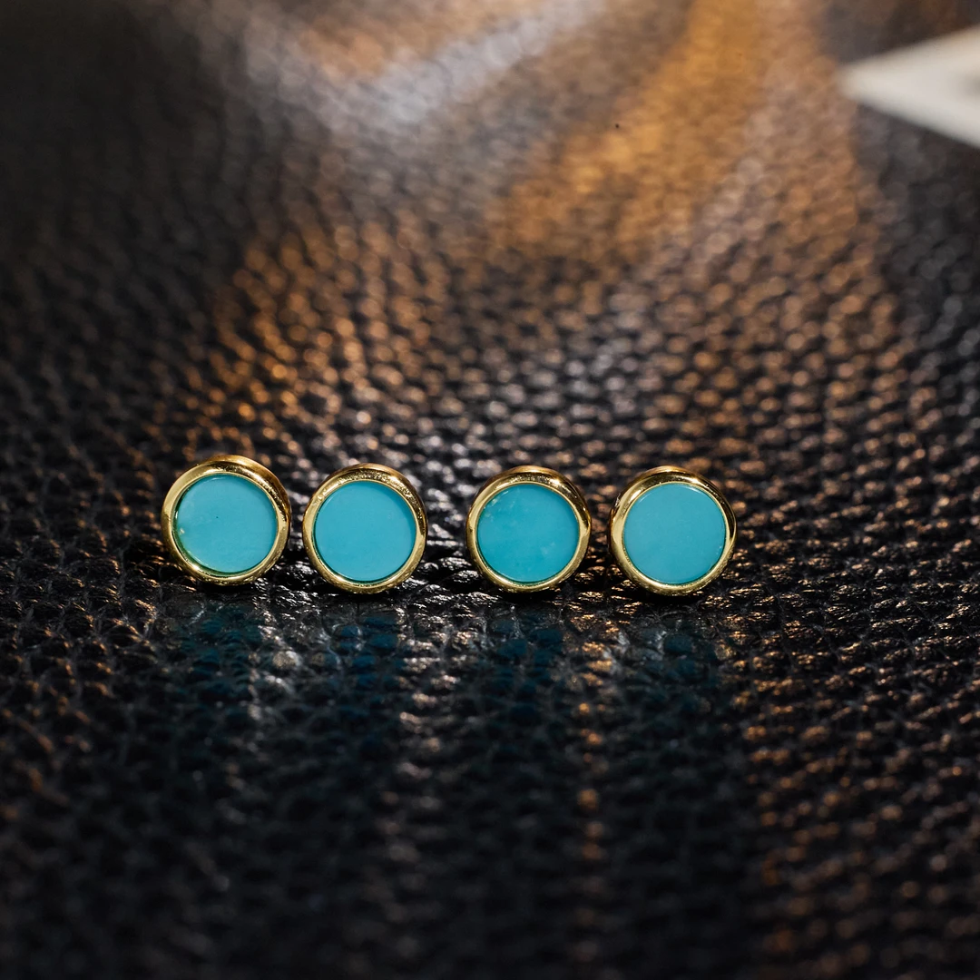 【玉峰珠宝丨安娜严选】绿松石耳饰【W7818】多样性发一