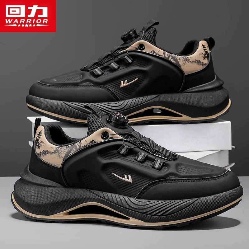 回力运动男鞋2025冬季新款减震跑步休闲鞋子厚底增高男士老爹潮鞋