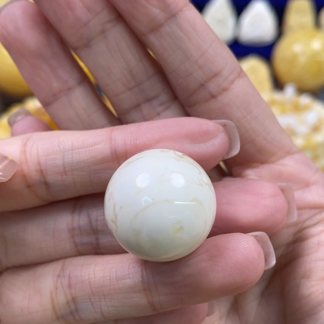 裸石蜜蜡未镶嵌琥珀蜜蜡珠子卡22.6mm