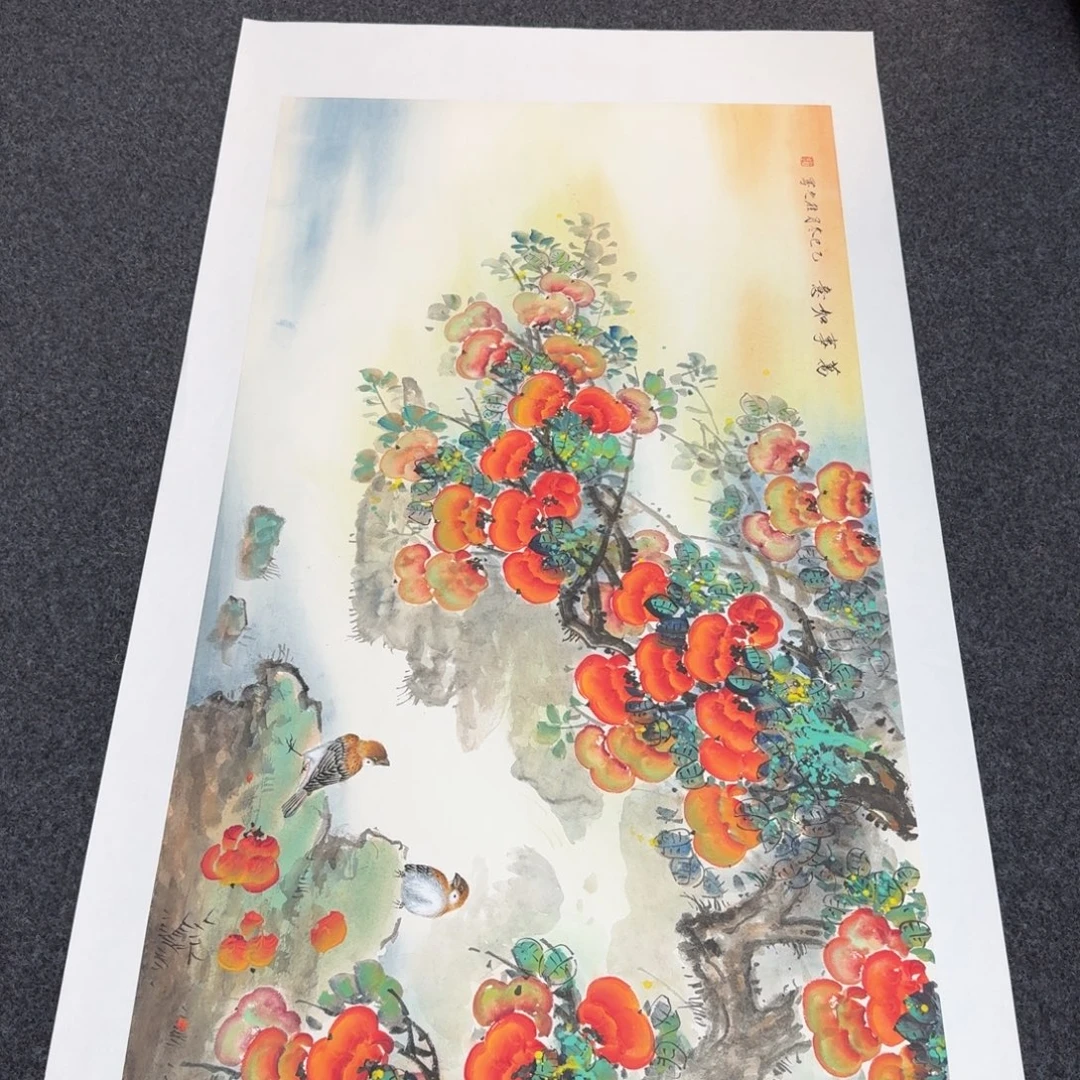 国画纯手绘山水花鸟作品