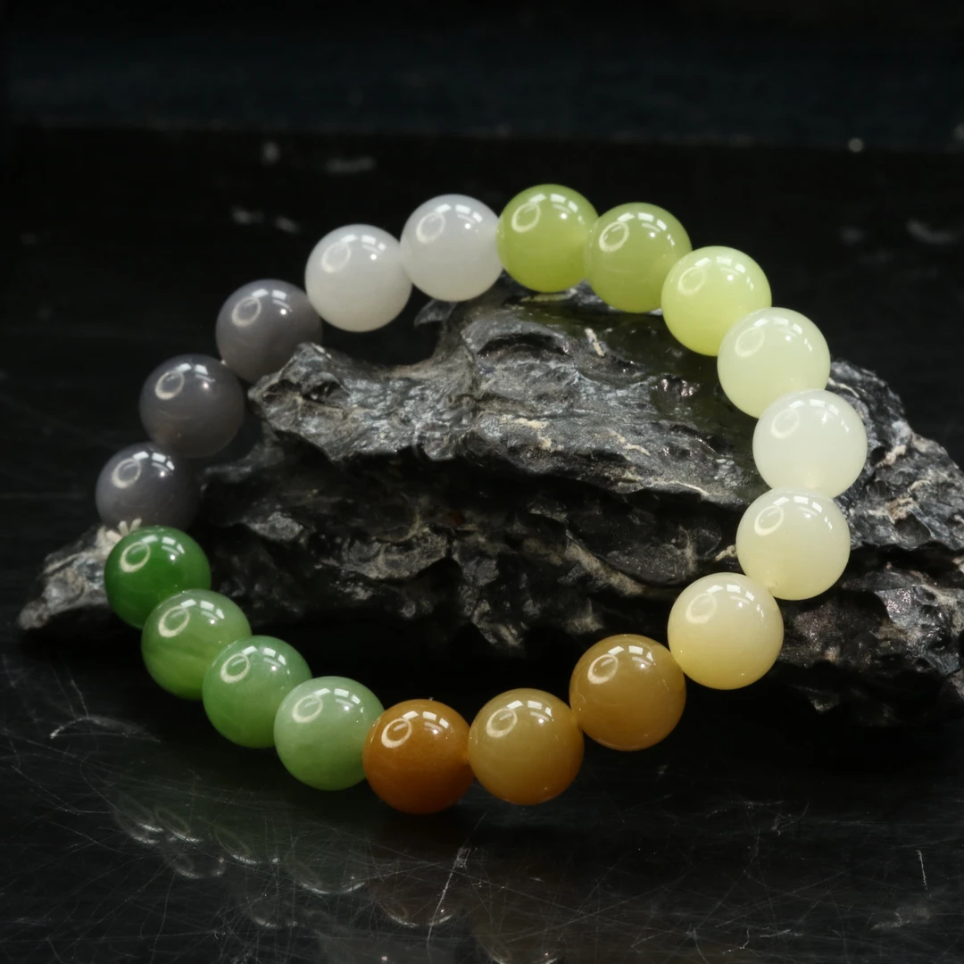 10和田玉多宝圆珠手串/000439保利厦门拍卖