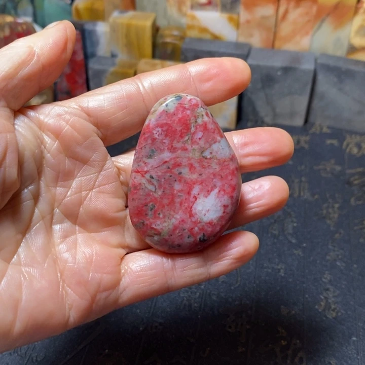 昌化鸡血石手把件