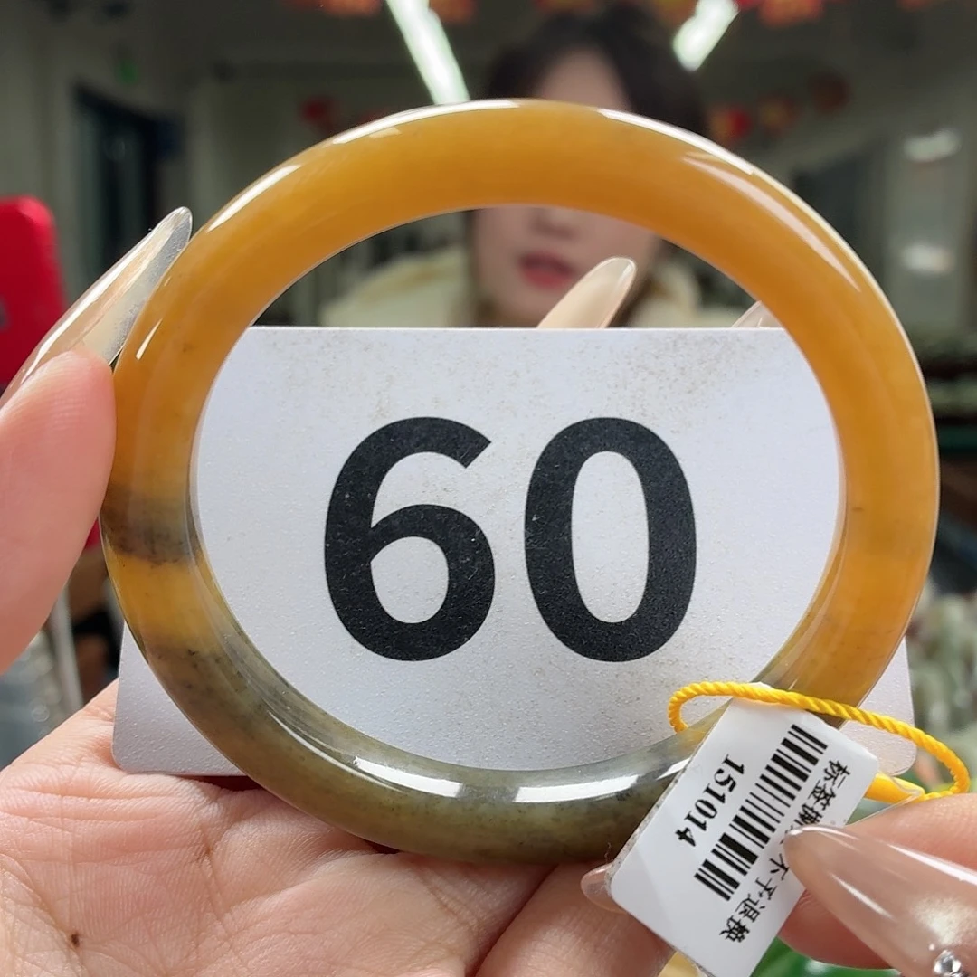 和田玉未镶嵌手镯微瑕