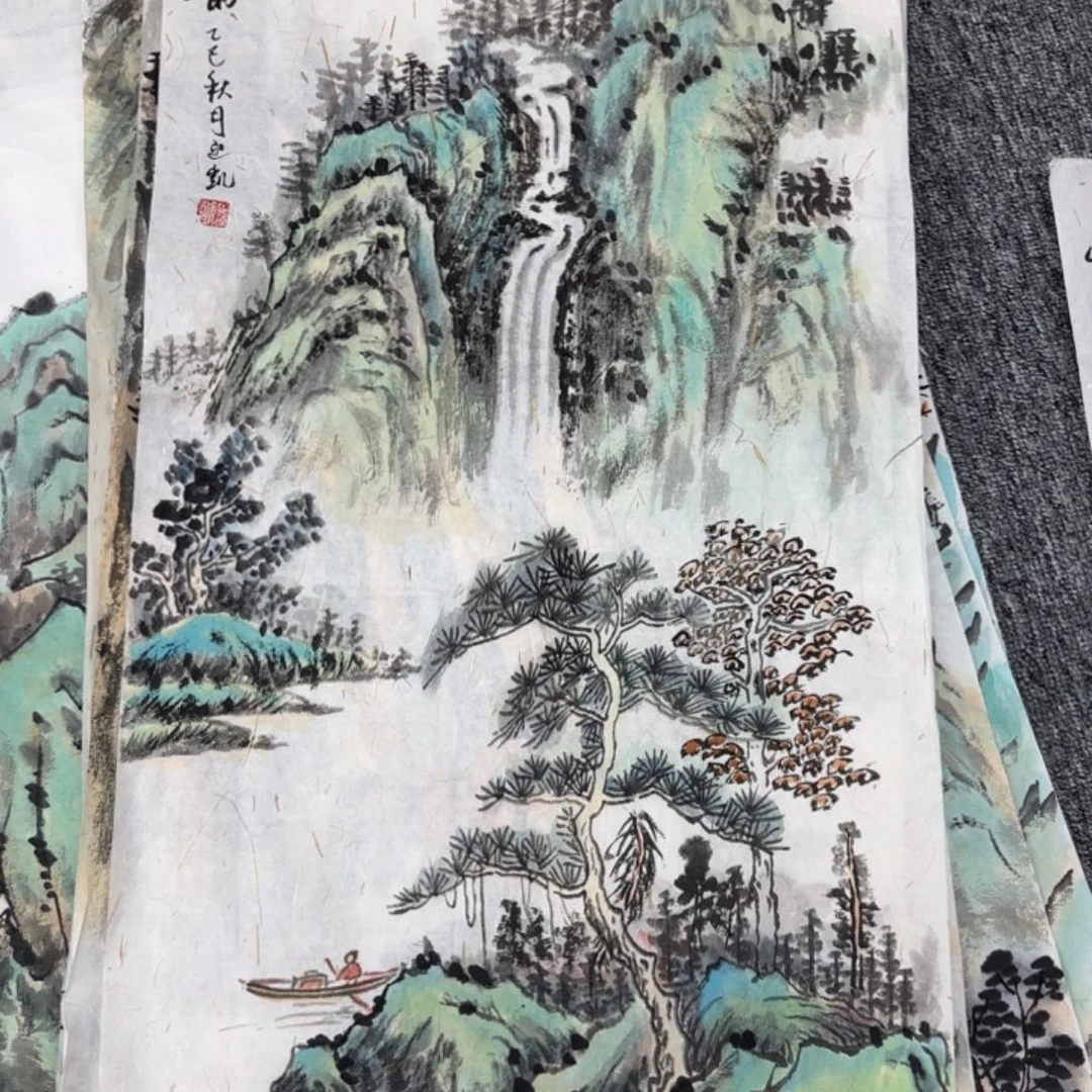 国画绘画作品多次参加全国