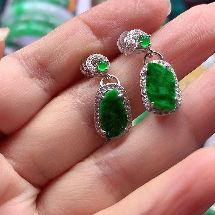 颈饰银S925镶嵌翡翠翡翠