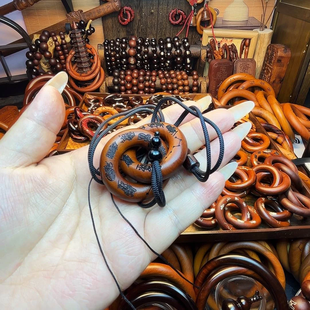 木枣木老料25圈口乾坤圈