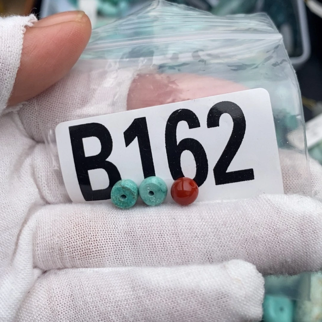 未镶嵌卡6直切一对南红玛瑙