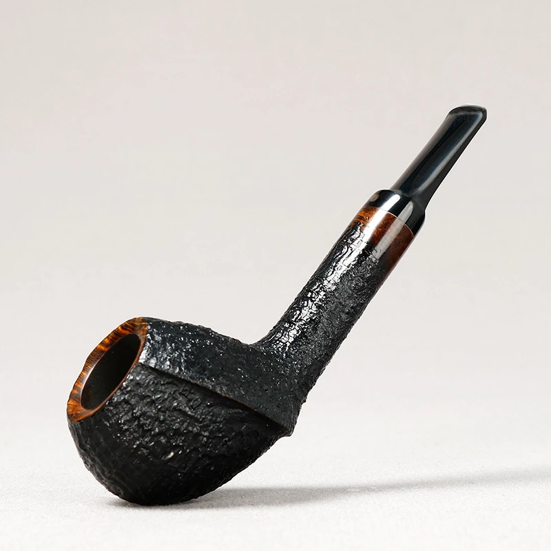 丹麦缇娜Tine 巴勒比女儿 喷砂自由式直斗 手工石楠木烟斗