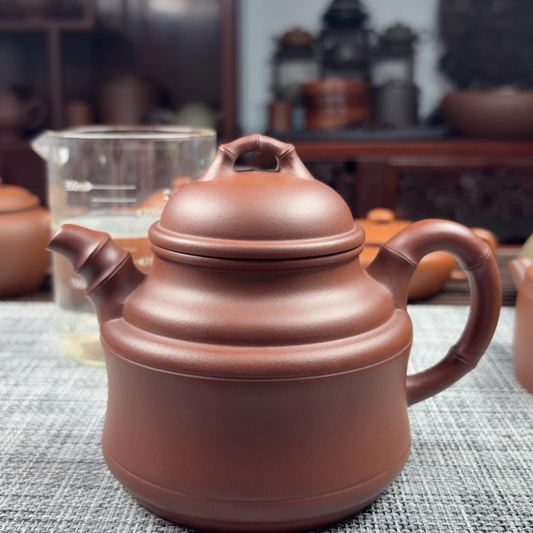 紫砂茶壶400cc紫砂壶紫泥
