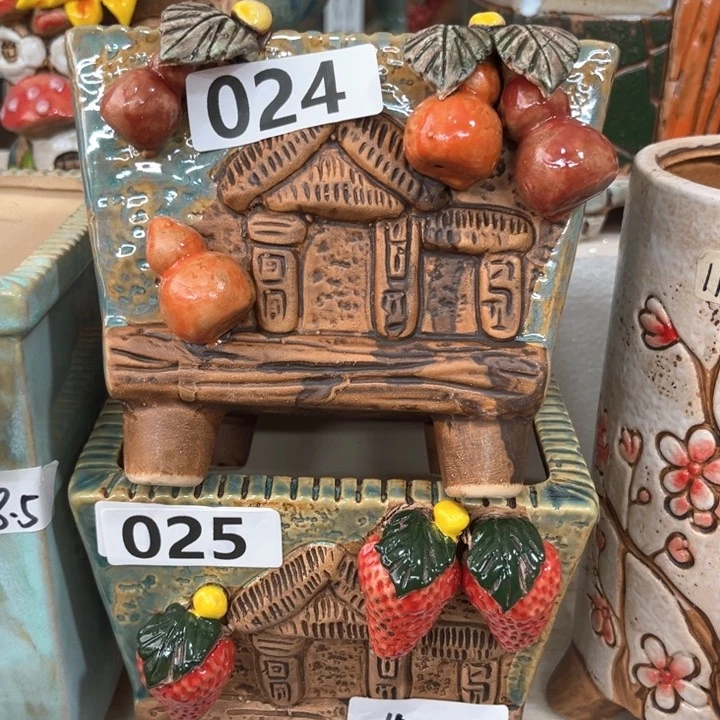 紫砂花盆粗陶材质多肉花盆