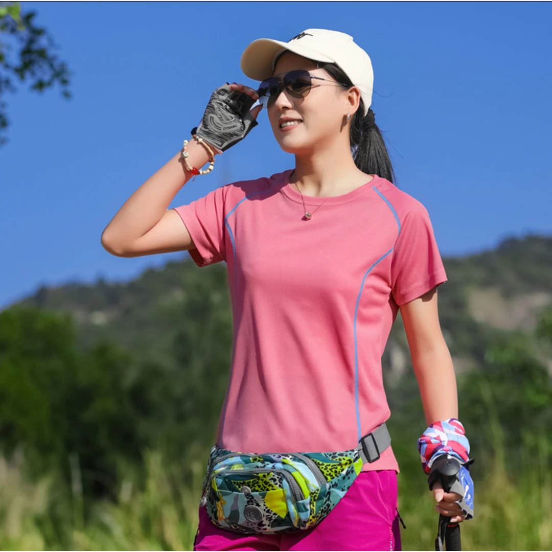 2025新款夏季速干衣女短袖薄款修身爬山运动衣户外跑步圆领T恤