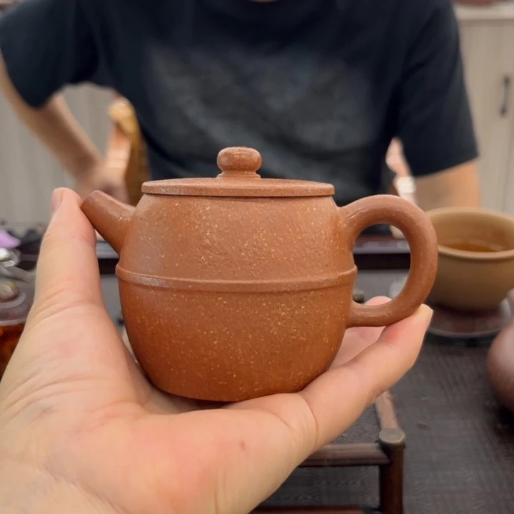 茶壶紫砂黄降坡手工制作200 cc