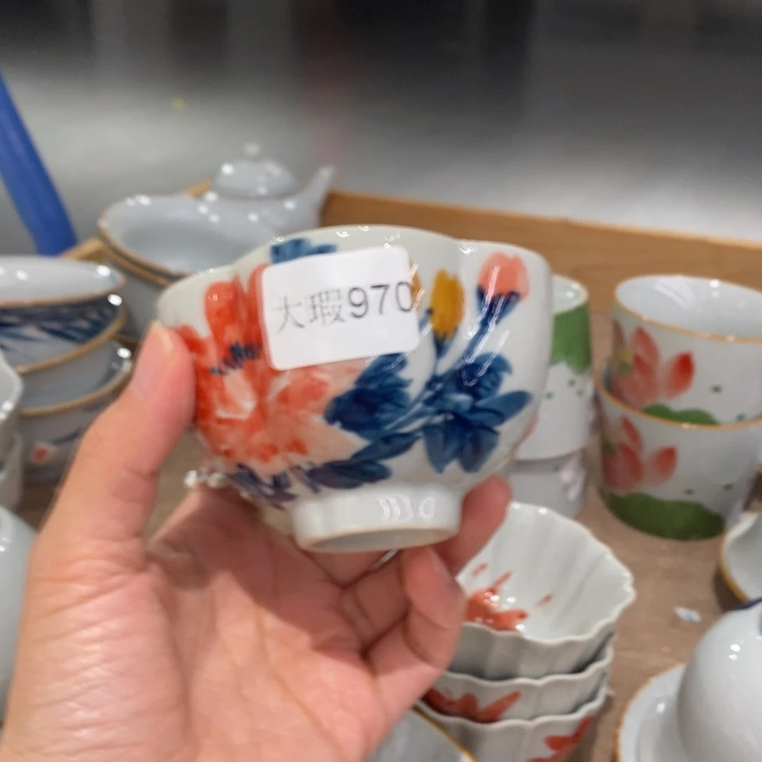 釉下彩纯手绘微瑕