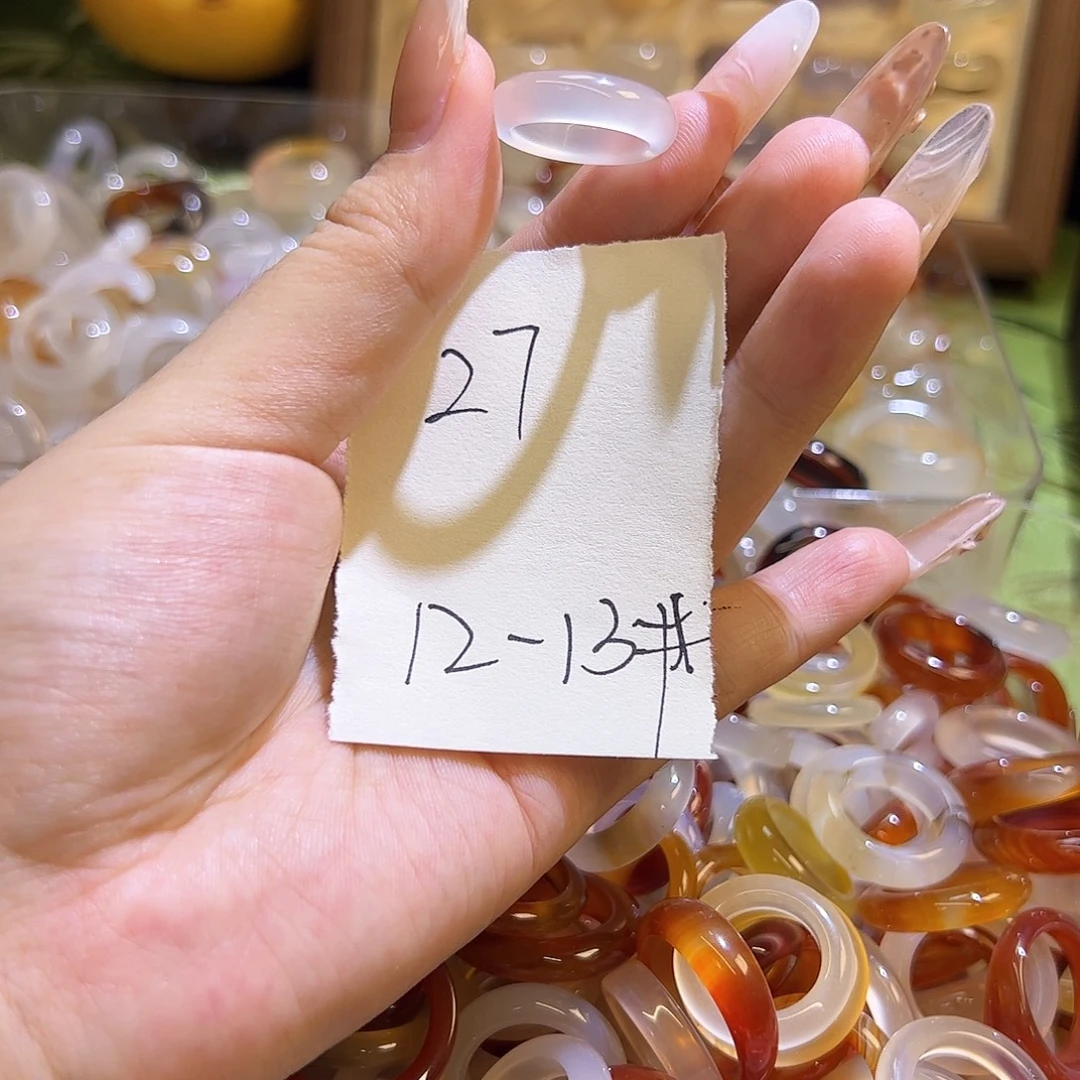 未镶嵌戒指玛瑙/玉髓