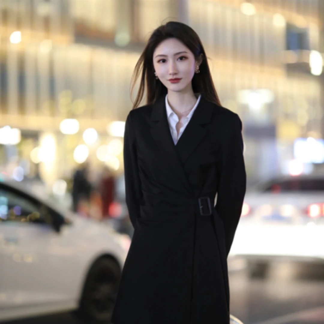 RACHEL自制设计款经典西装裙