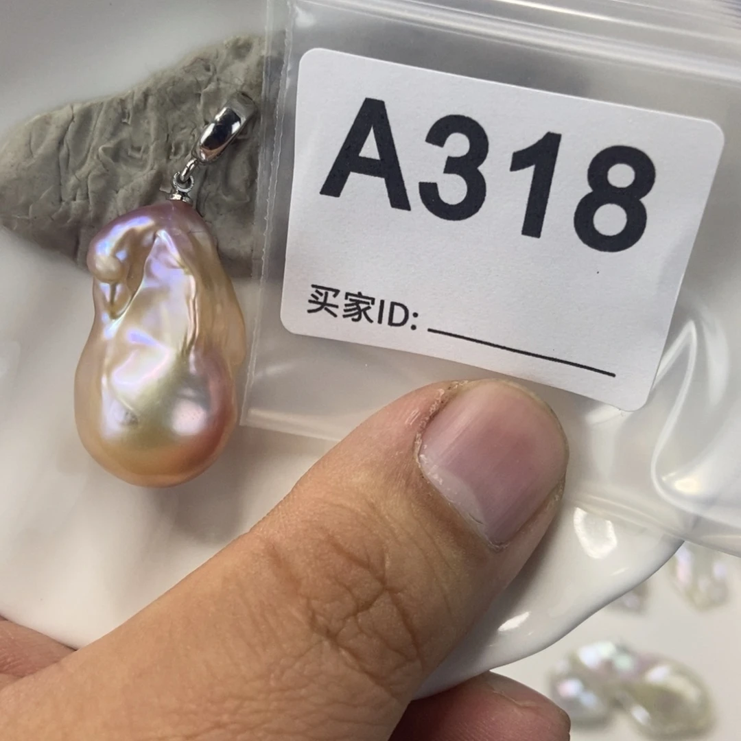 吊坠(不含链)淡水珍珠合金