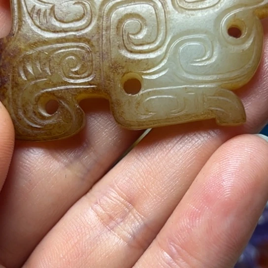 和田玉（糖玉）挂件未镶嵌瑞