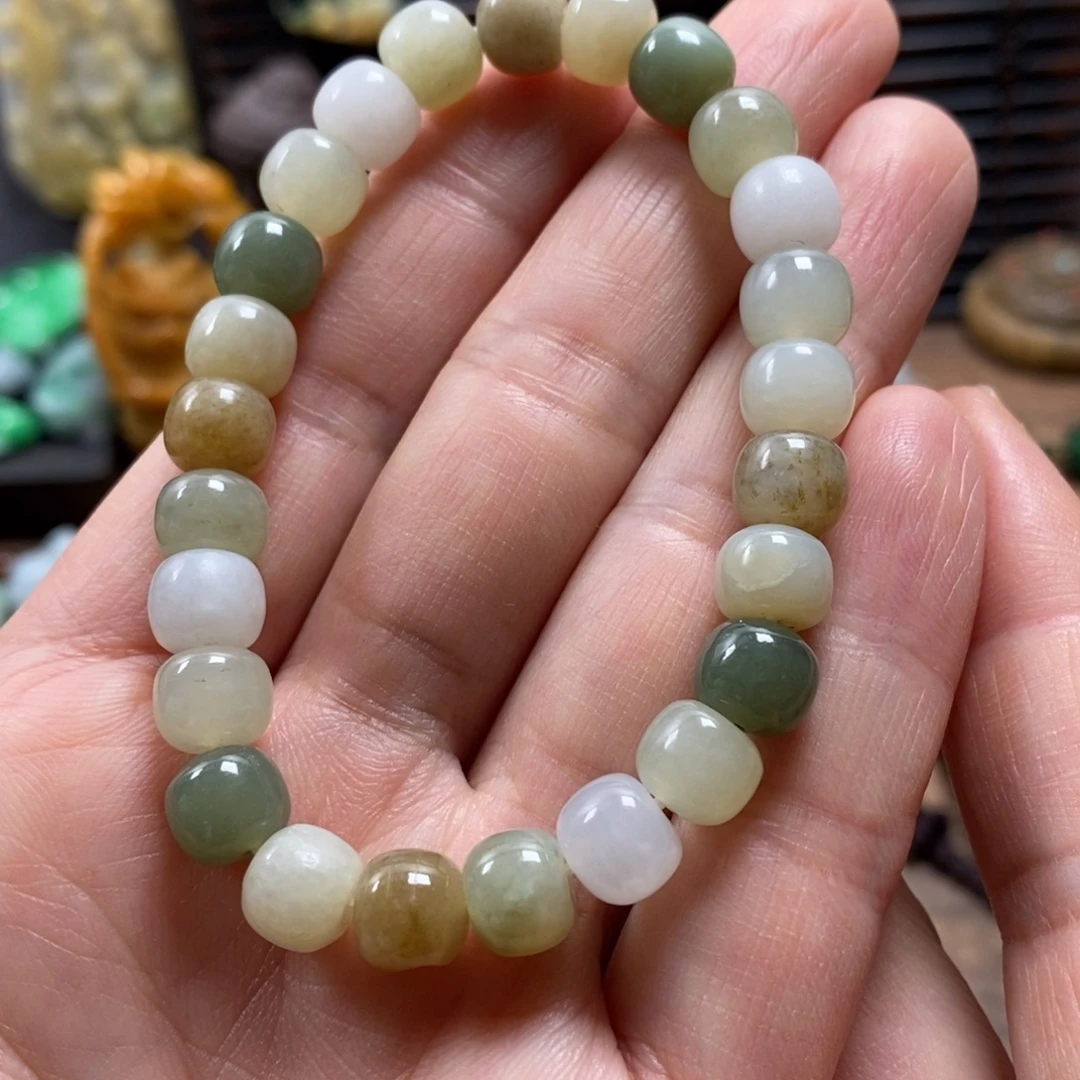 翡翠未镶嵌颈饰复古国风