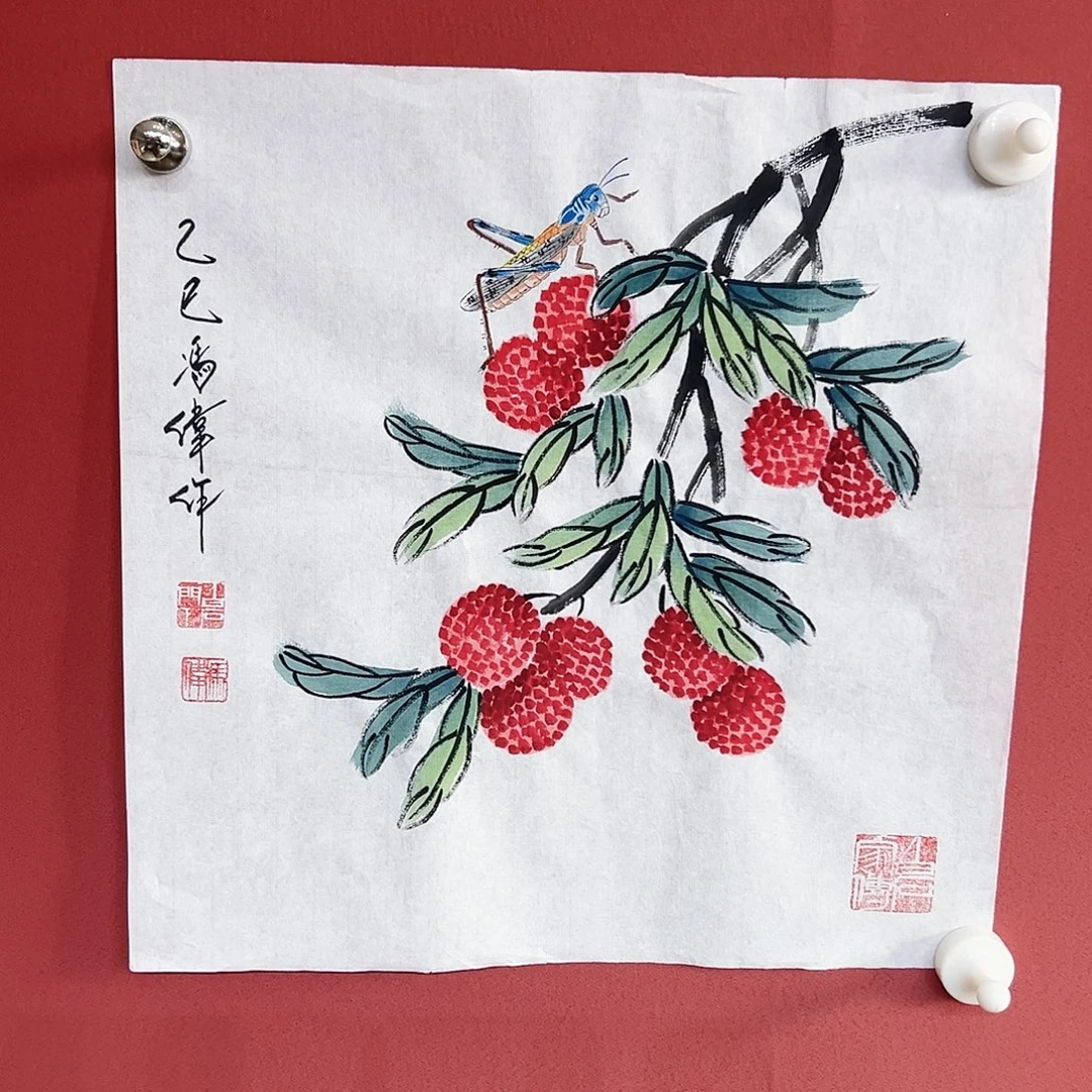 国画冯伟老师亲笔手绘国画作品慧