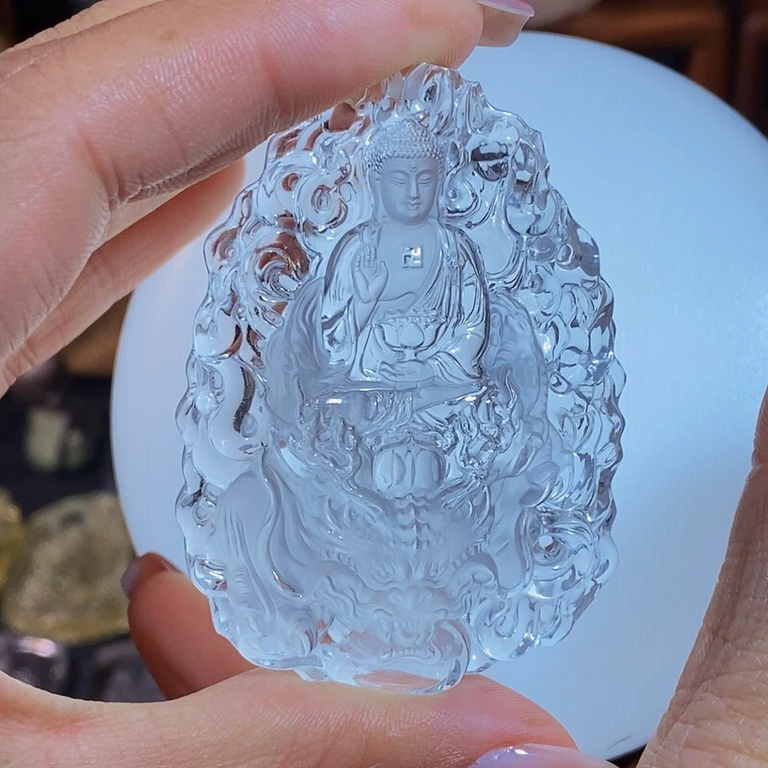 卷***躺未镶嵌水晶颈饰吊坠