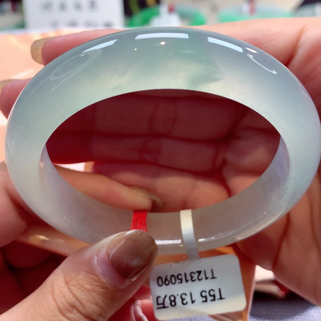 未镶嵌手镯翡翠冰晴起光冰胶细腻17号11