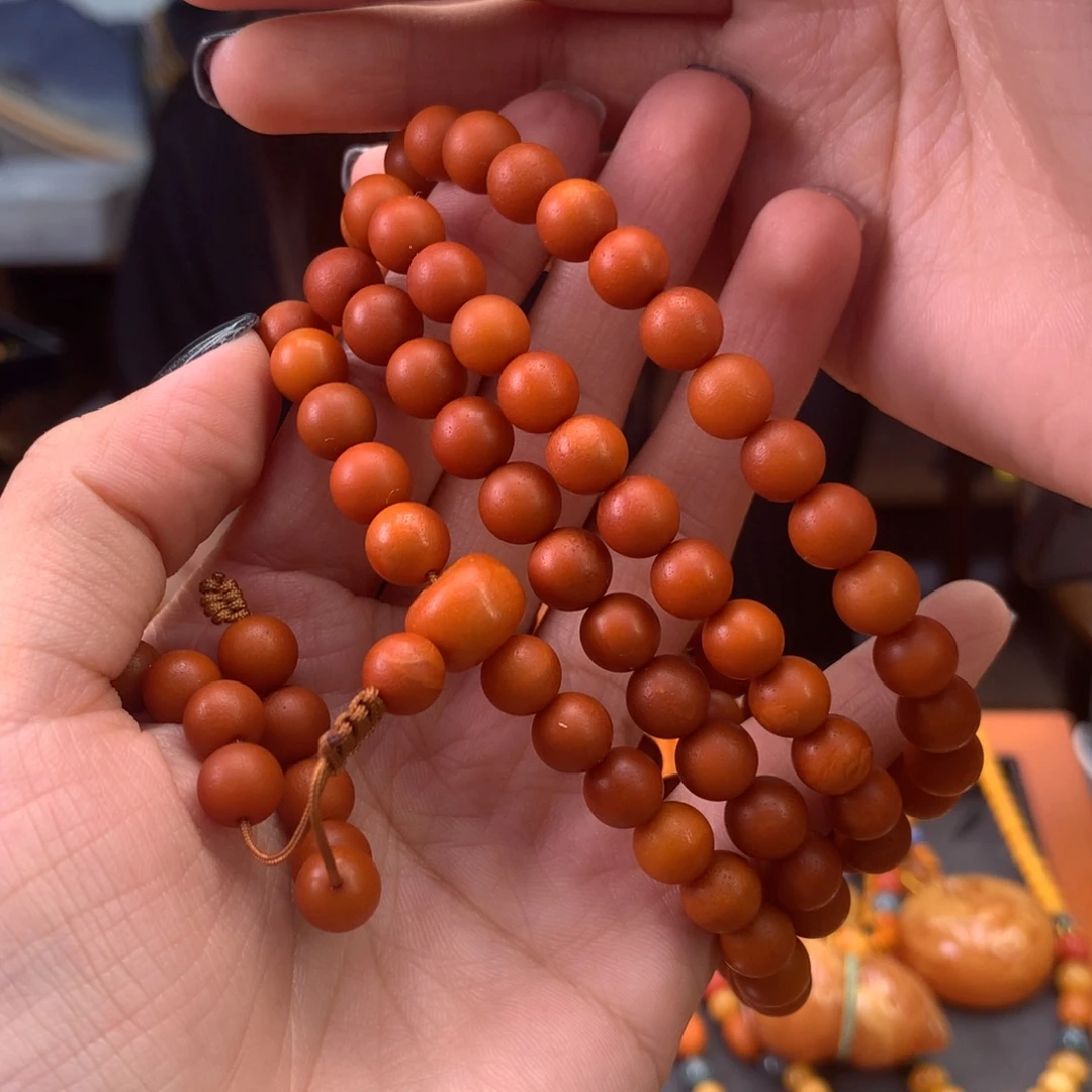 未镶嵌蜜蜡手串天然