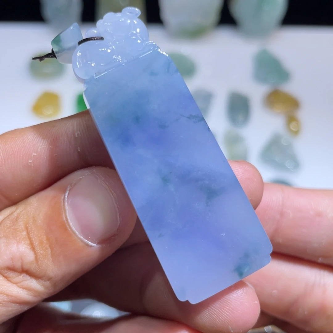 颈饰未镶嵌翡翠貔貅无事牌