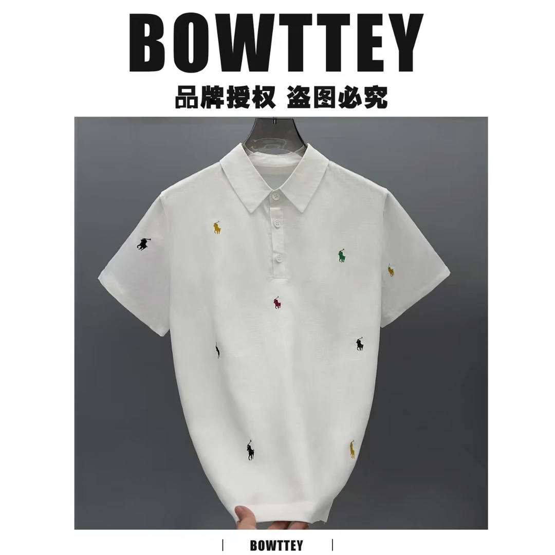夏季新款奢潮轻奢时尚男士短袖T恤NZF062
