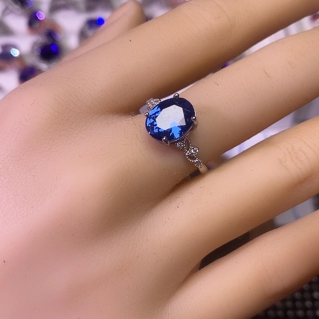 水晶戒指合金欧拉法精品水晶饰品百搭戒指吊咀耳钉