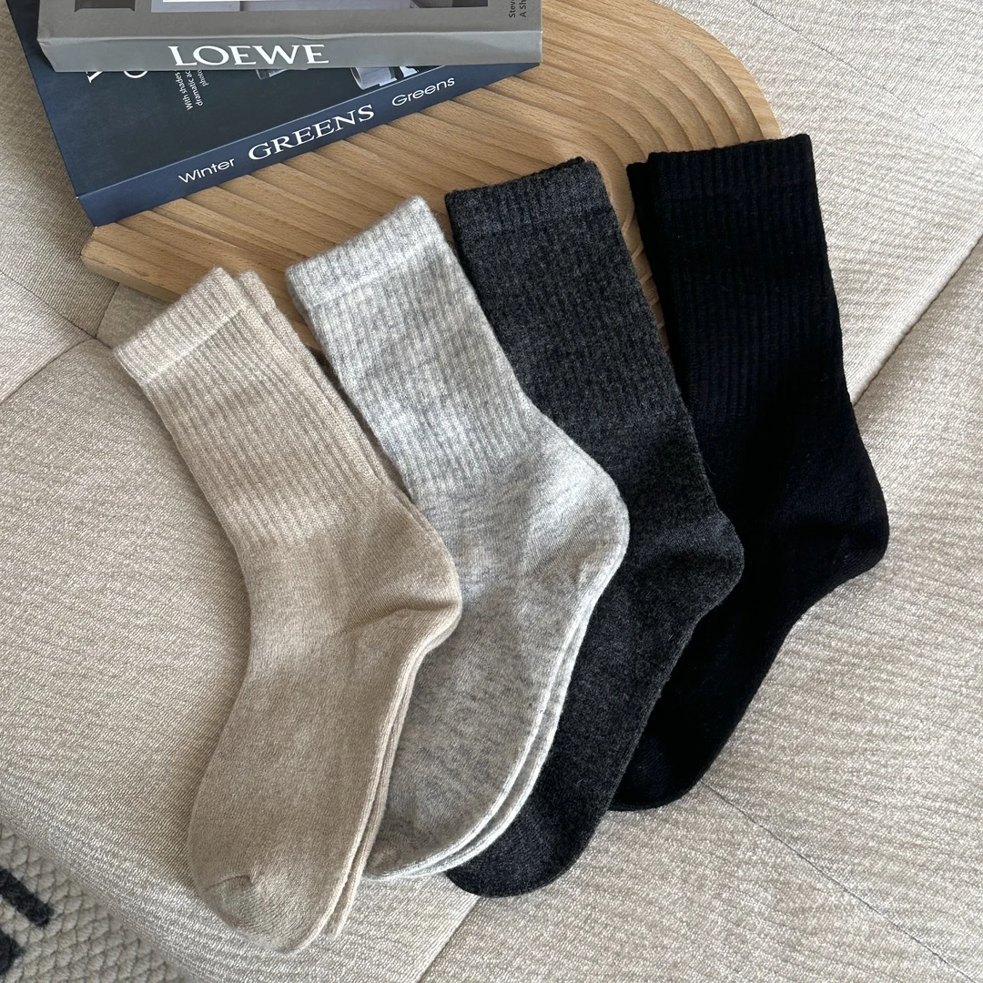 【米可家】冬季加厚90%羊毛袜（4双一组）3008