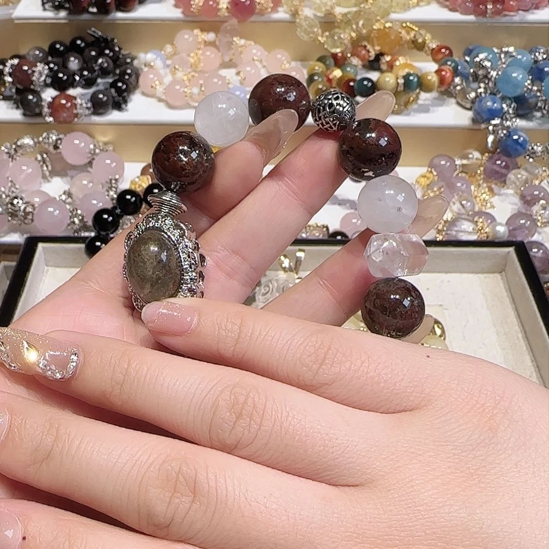 水晶手链未镶嵌二****）吧