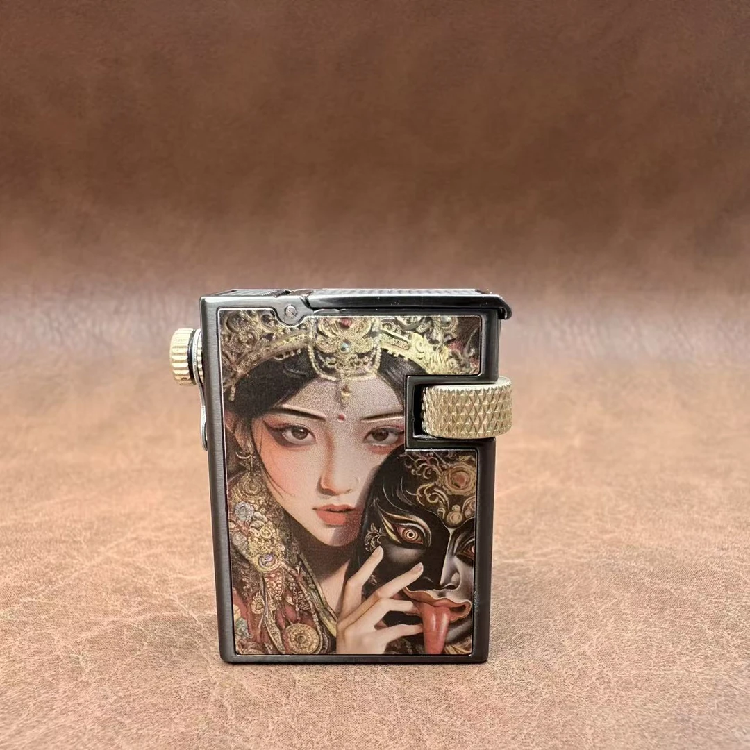 佐罗新款彩印858指尖战甲小钢炮打火机送男友送朋友