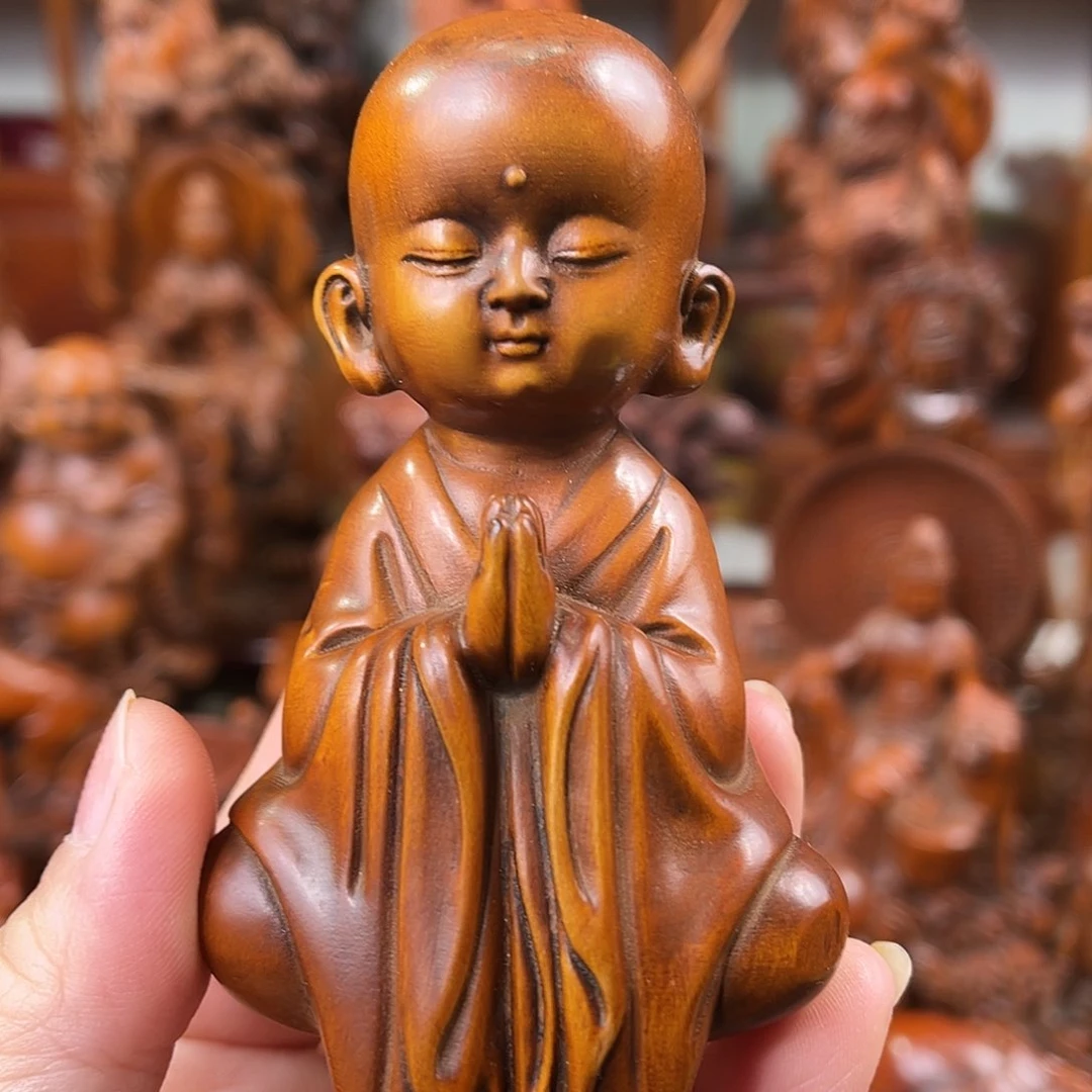 黄杨木黄杨木雕刻高度12厘米