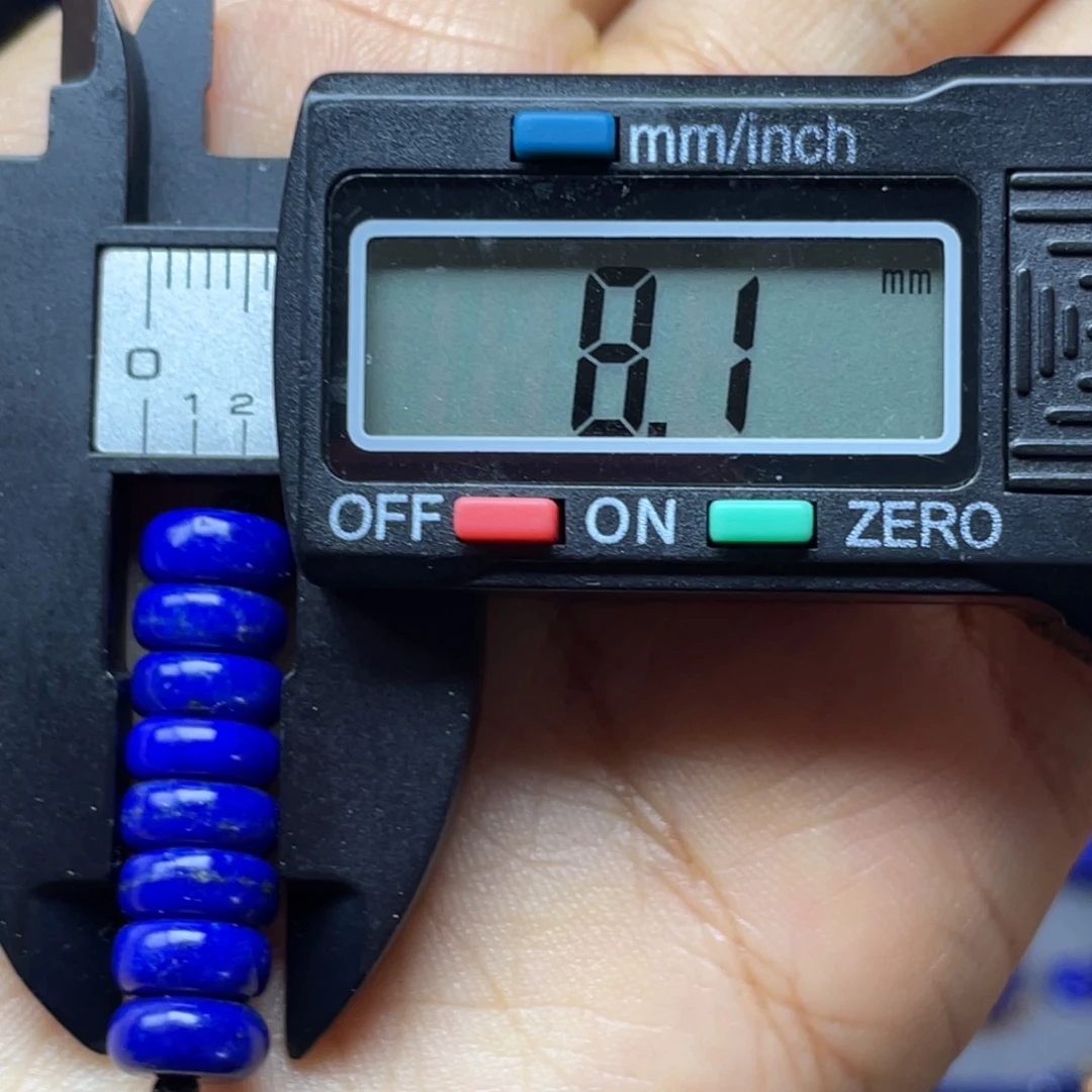 青金石未镶嵌8mm隔片配饰