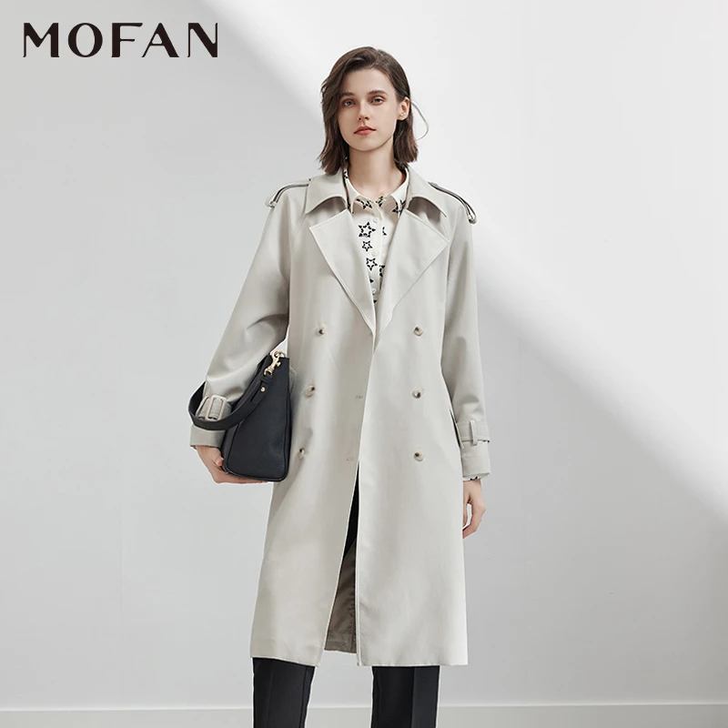 【小七专属】MOFAN摩凡夏新款米色风衣MAF452002