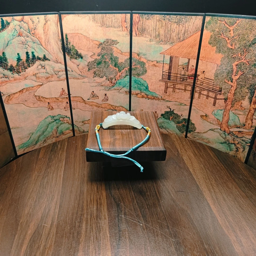 G和田玉莲花手链0635