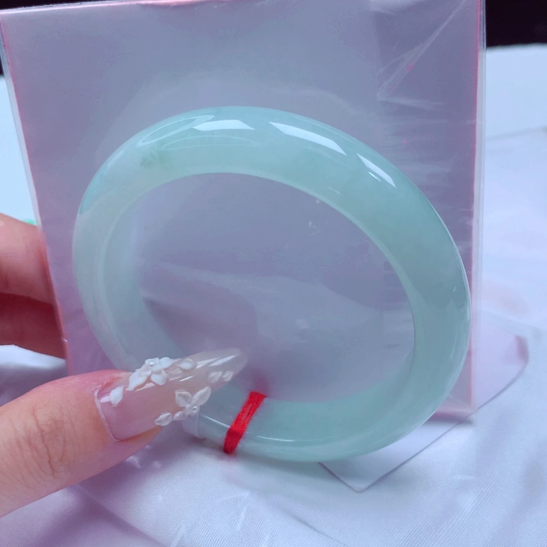 未镶嵌手镯翡翠天然缅甸翡翠A货手镯 37号