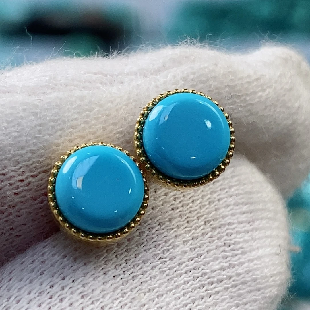 绿松石配饰18K金镶嵌