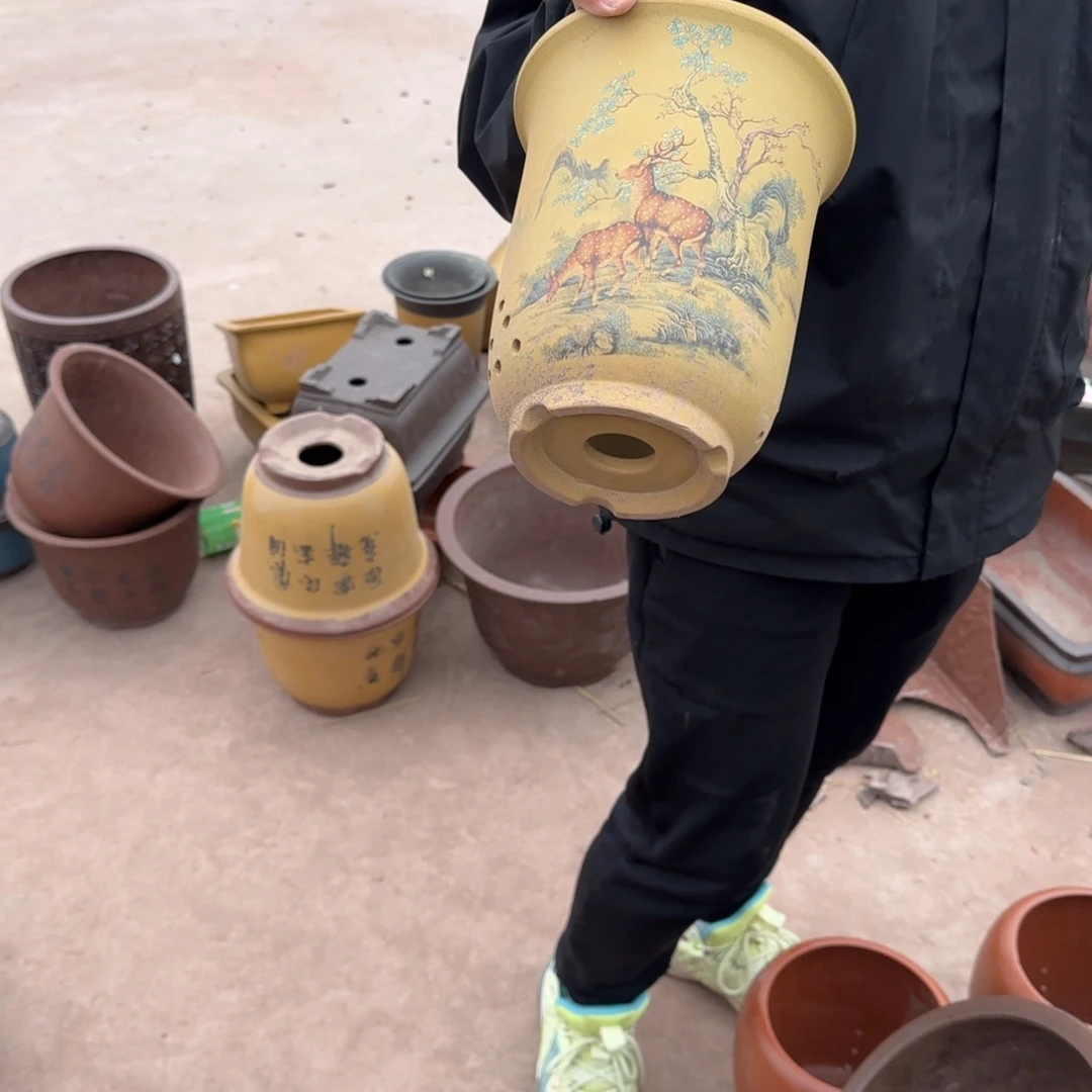 紫砂花盆口径16.22口径