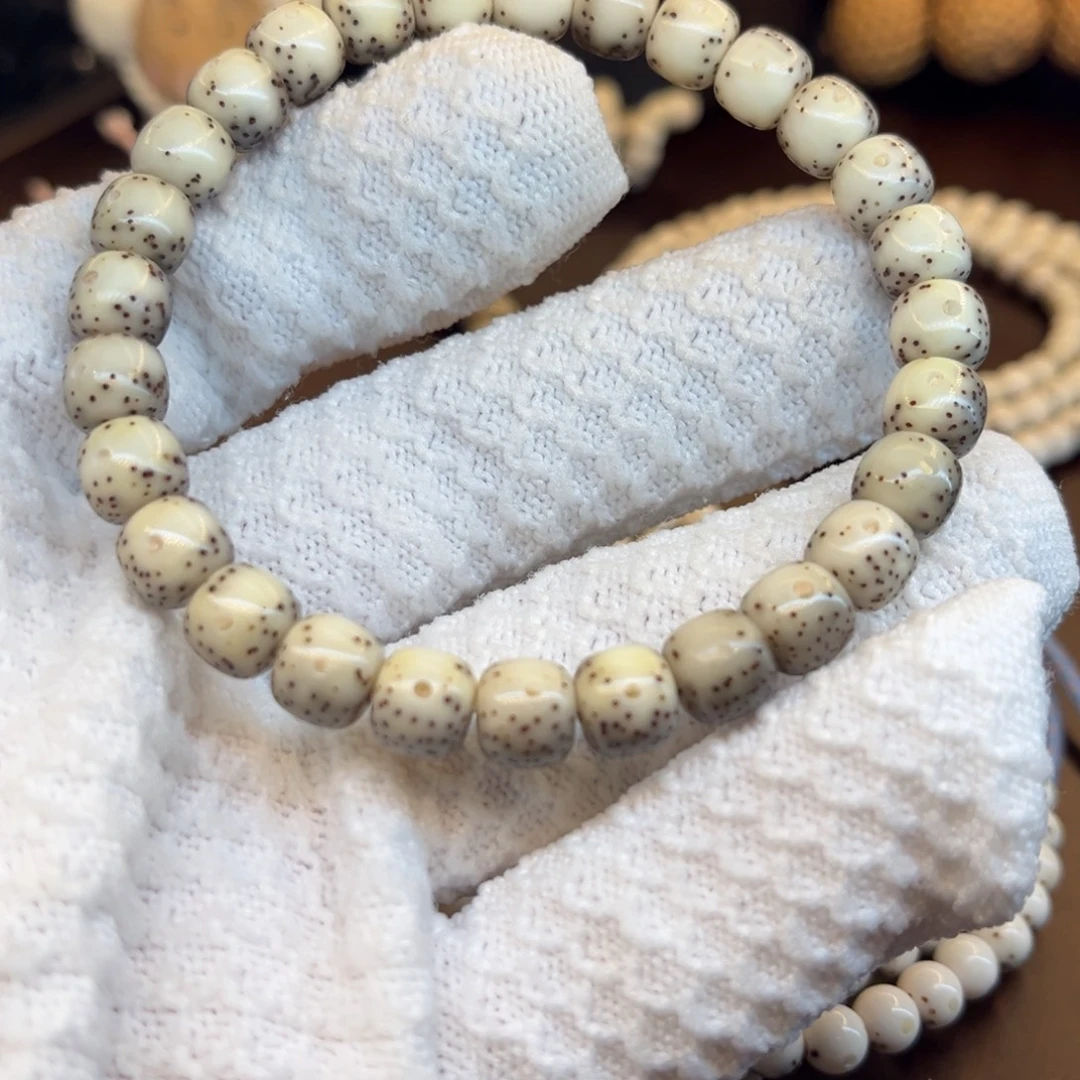 手串星月菩提87老型通体留白小冰糖