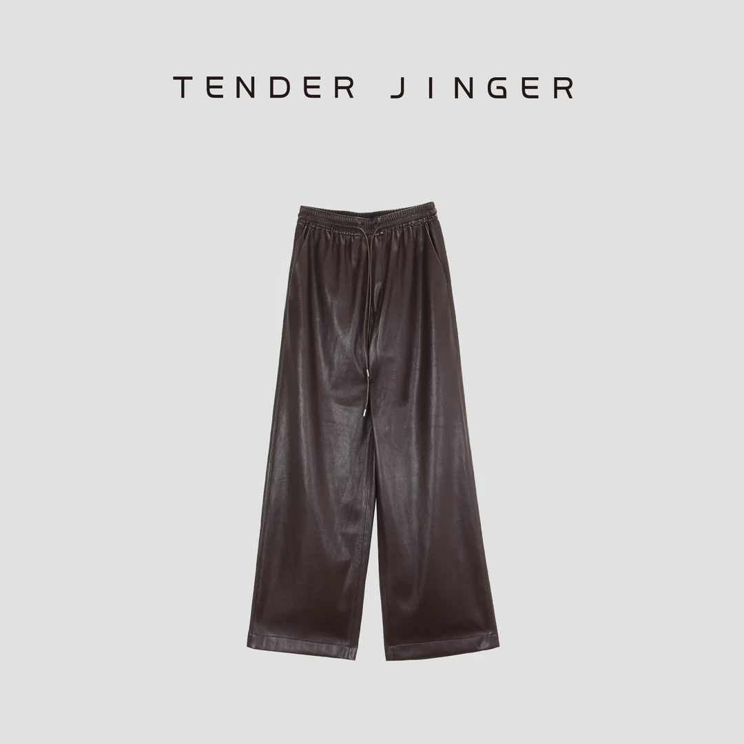 Tender Jinger宽松抽绳休闲阔腿裤T54TS41073
