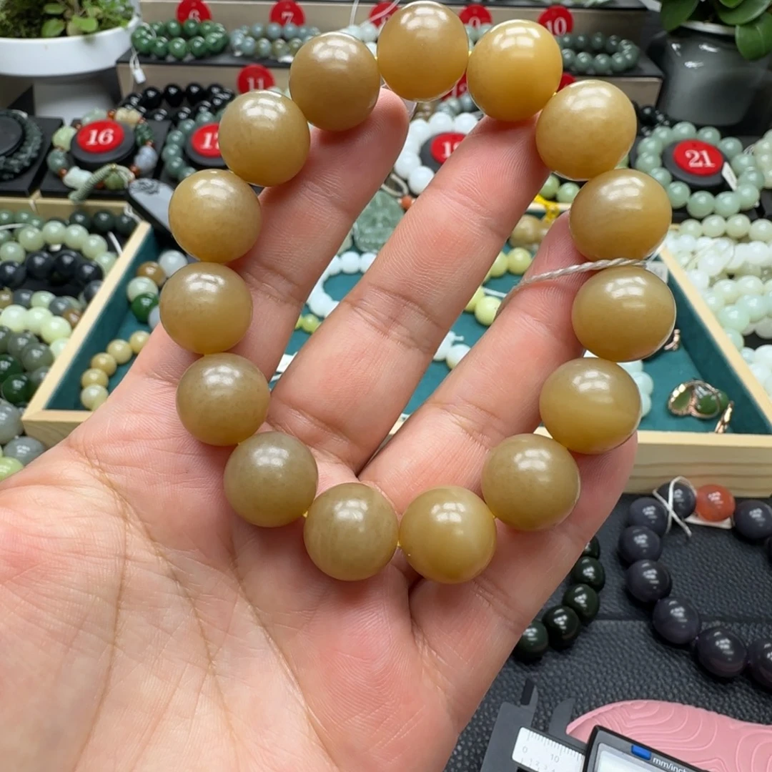 和田玉未镶嵌手链15