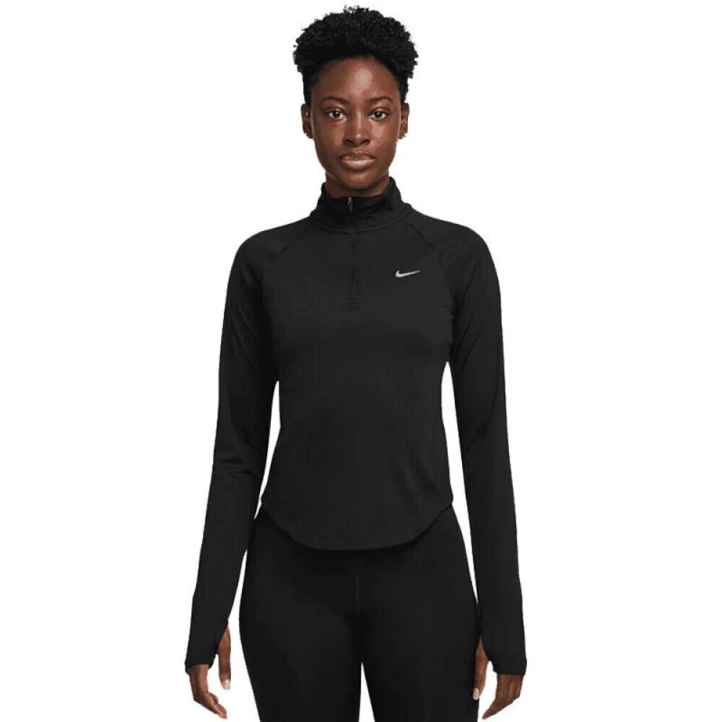 NIKE耐克女子AS WNK TEMPO SWSH HBR DF HZ有领长袖T恤HV2843-010