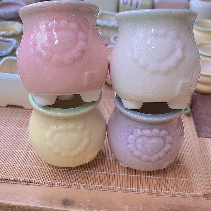 红陶陶瓷花盆当场满12包邮