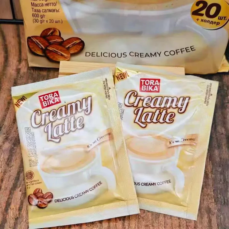 进口速溶拿铁咖啡印尼TORABIKA三合一咖啡600g20袋甜味食品饮料