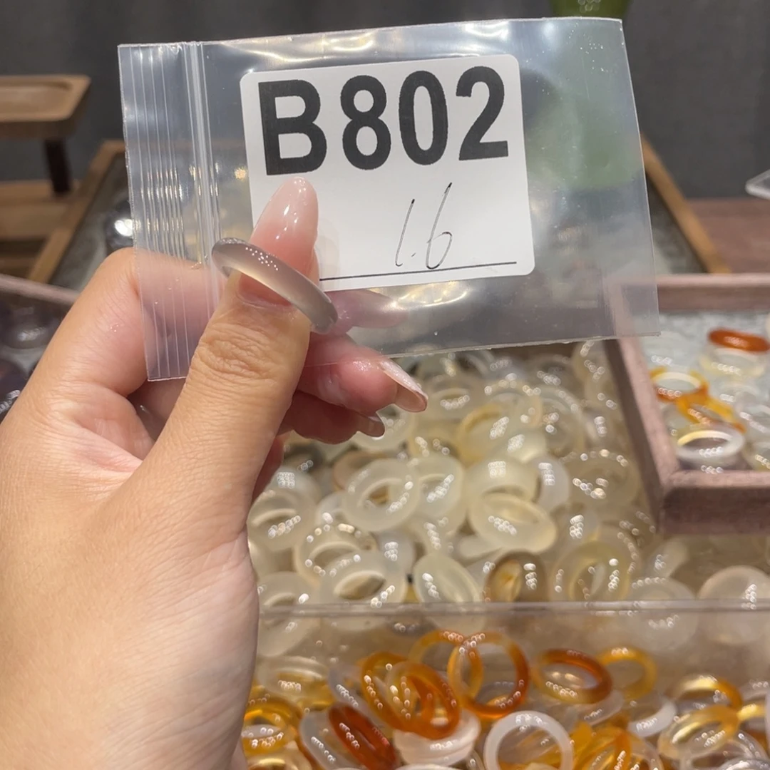 玛瑙/玉髓未镶嵌戒指802