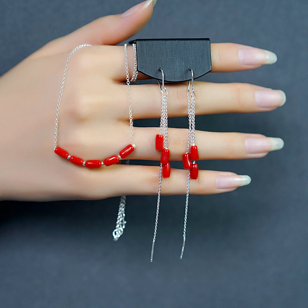 纯银【三生三世】手工百搭气质小众个性长款蒙古民族风耳饰